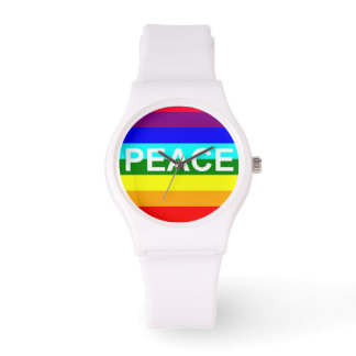 Multifärgad Rainbow Peace Watch Armbandsur