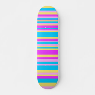 MULTIFÄRGAD RAND 2 MINI SKATEBOARD BRÄDA 18,5 CM
