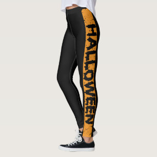 Multifärgad Rand kyrkogård med Fladdermöss och Trä Leggings