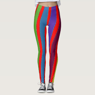 Multifärgad rand "Ratti_Kreativ_Arts" Leggings