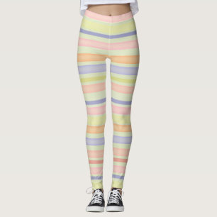 Multifärgad rand, vattenfärg leggings