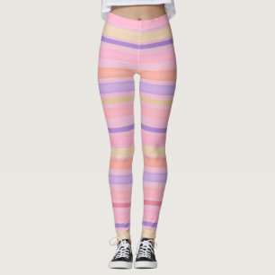 Multifärgad rand, vattenfärg leggings
