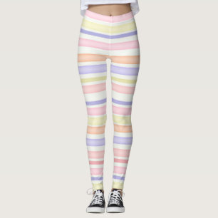 Multifärgad rand, vattenfärg leggings