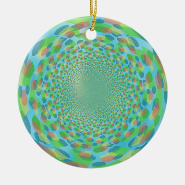 Multifärgad Recep Design Julgransprydnad Keramik (Framsidan)