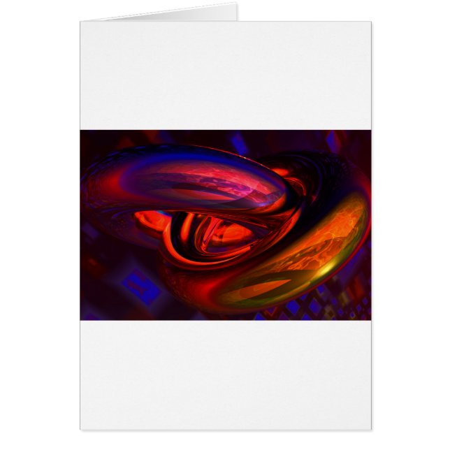 Multifärgad-ringar Hälsningskort (Framsidan)