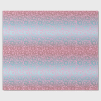 Multifärgad Rosa Medieval Unik Blommigt Ornament Presentpapper