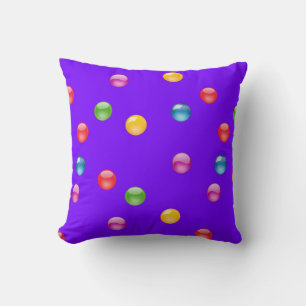 Multifärgad Shiny Polkadot Confetti DIY Bakgrund Kudde