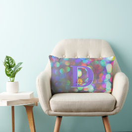 Multifärgad Sparkles Desk Ordförande Lumbarkudde