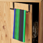Multifärgad, stripe-degel kökshandduk<br><div class="desc">Anpassad design med en färglös mönster. Anpassa den här mallen med teckningen. Överför designen till valfritt objekt.</div>