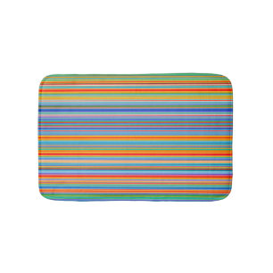 Multifärgad stripe Mönster Badrumsmatta