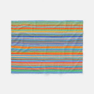 Multifärgad stripe Mönster Fleecefilt