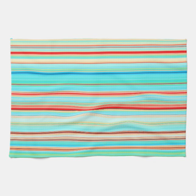 Multifärgad stripe Mönster Kökshandduk (Horisontell)