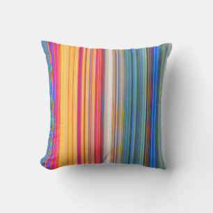 Multifärgad stripe Mönster Kudde