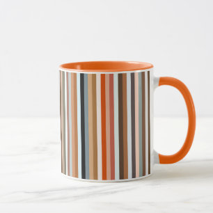 Multifärgad stripe Mönster Mugg