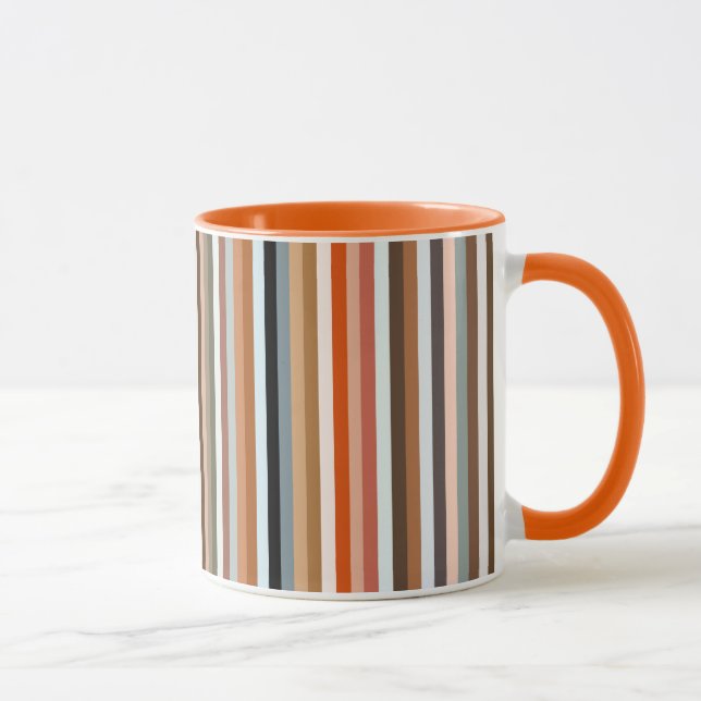 Multifärgad stripe Mönster Mugg (Höger)