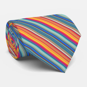 Multifärgad stripe Mönster Slips