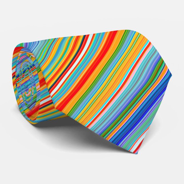 Multifärgad stripe Mönster Slips (Rullad)