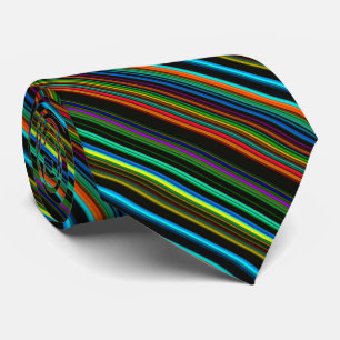 Multifärgad stripe Mönster Slips