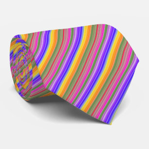 Multifärgad stripe Mönster Slips