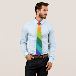 Multifärgad stripe slips