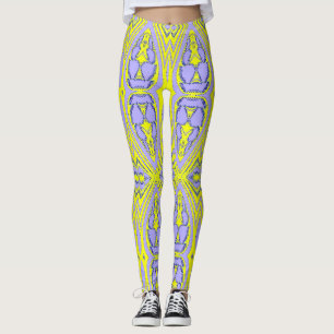 Multifärgad struktur "Ratti_Kreativ_Arts" Leggings