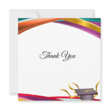 Multifärgad Studenten Tack