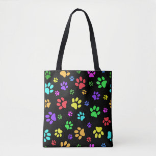 Multifärgad Tass avtryck Design Toot Bag Tygkasse