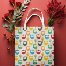 Multifärgad Tecknad Uggla Gift Bag