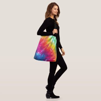 Multifärgad Tie-Dye Axelväska