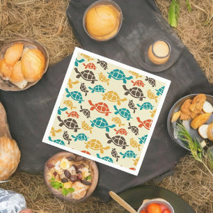 Multifärgad Tortoise Pappersservett