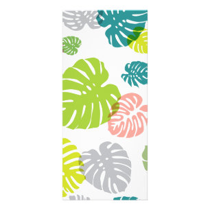 Multifärgad Tropical Löv Reklamkort