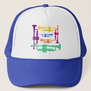 Multifärgad Trumpet Music Instrument Baseball Keps