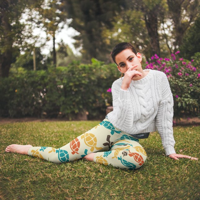 Multifärgad Turtle Leggings (Skapare uppladdad)