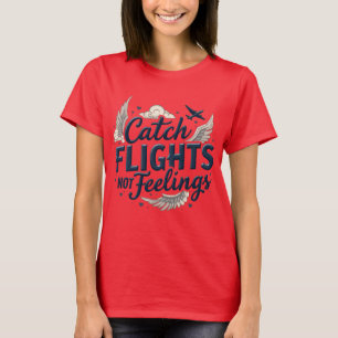 Multifärgad Typografi T-Shirt for Travel Älskare