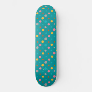Multifärgad Vattenfärgpunkter 6 Mini Skateboard Bräda 18,5 Cm