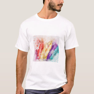 MULTIFÄRGAD VINGAR TSHIRT T SHIRT