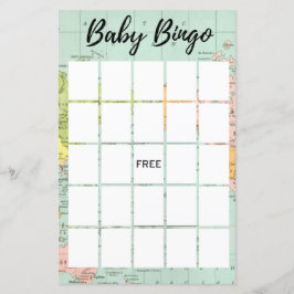 Multifärgad World - Baby Shower Bingo