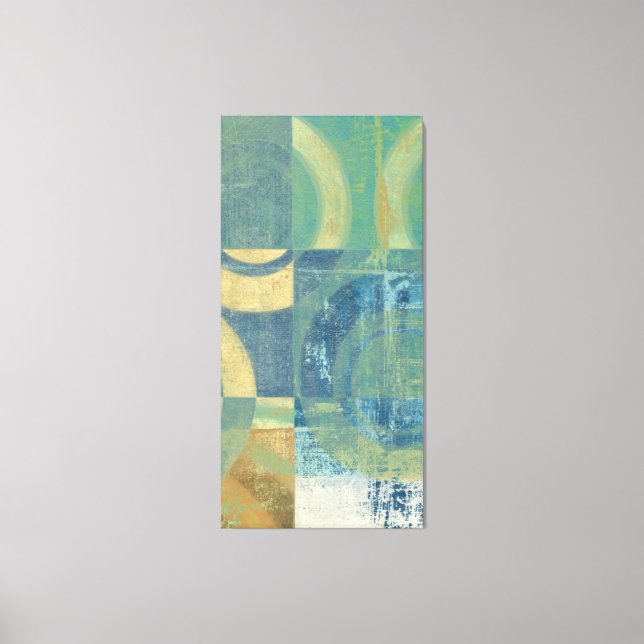 Multifärgade cirklar och paneler canvastryck (Framsida)