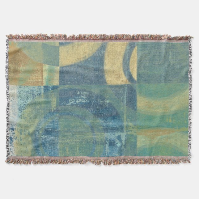 Multifärgade cirklar och paneler filt (Framsidan)