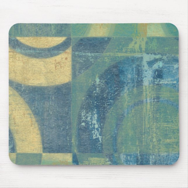 Multifärgade cirklar och paneler musmatta (Framsidan)