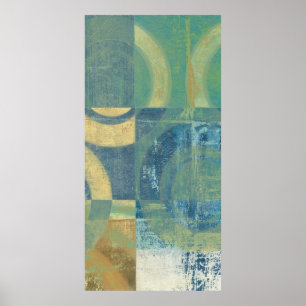 Multifärgade cirklar och paneler poster