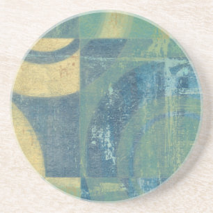 Multifärgade cirklar och paneler underlägg sandsten