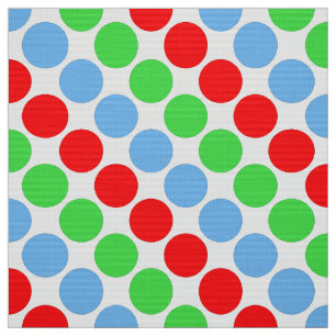 Multifärgade stora polka dots-reflexer tyg