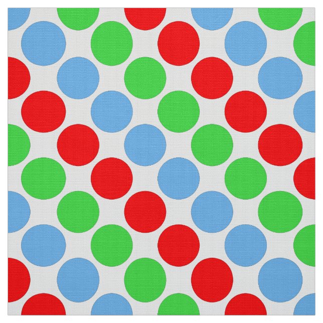 Multifärgade stora polka dots-reflexer tyg (Provkarta)
