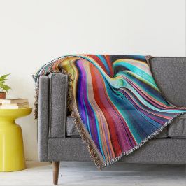 Multifärgaden vibrerar spiral och snurrar filt