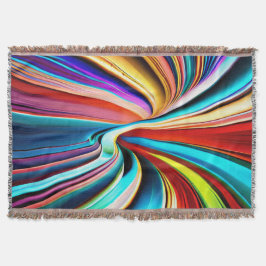 Multifärgaden vibrerar spiral och snurrar filt