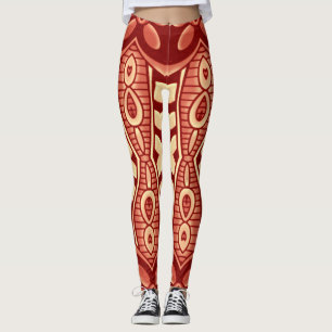 Multifärgadens geometriska mönster "Ratti_Kreativ_ Leggings