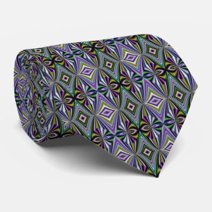 Multifärgadens Gult/Grönt/Lavender/Blue Mönster Slips