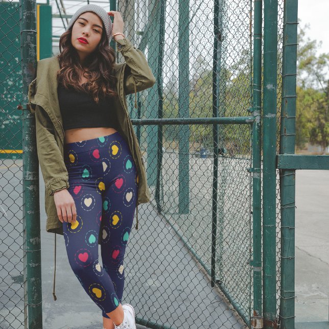 Multifärgadens hjärtan leggings (Skapare uppladdad)