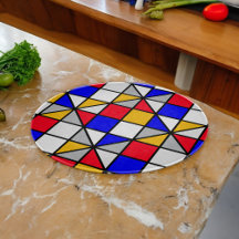 Multifärgadens kvadratgeometriska Mönster